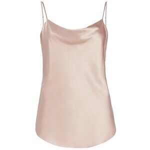 Cinq à Sept Marta Silk Cowlneck Cami Top, Size XXS
